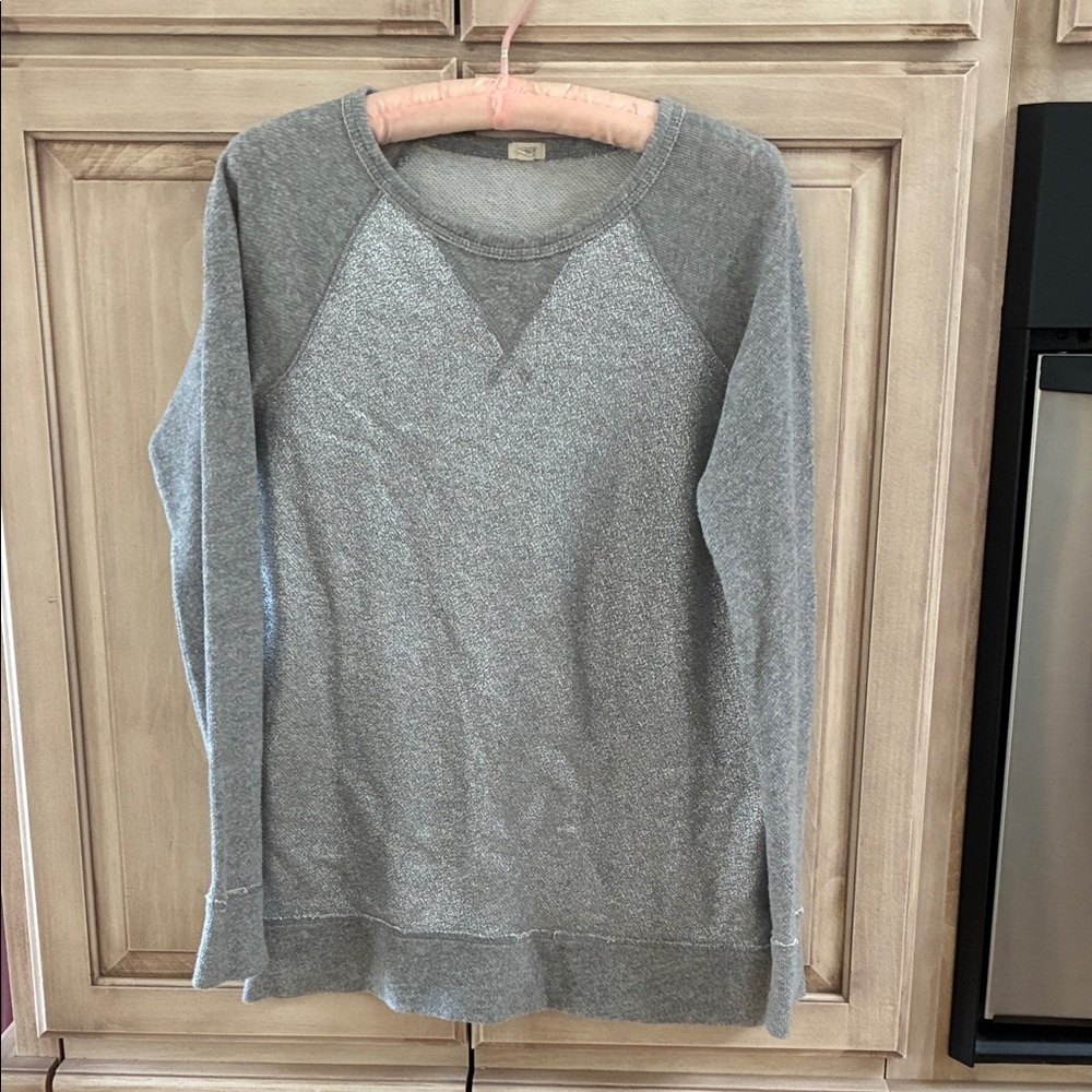 J. Crew Heather Gray silver Women's Sweater